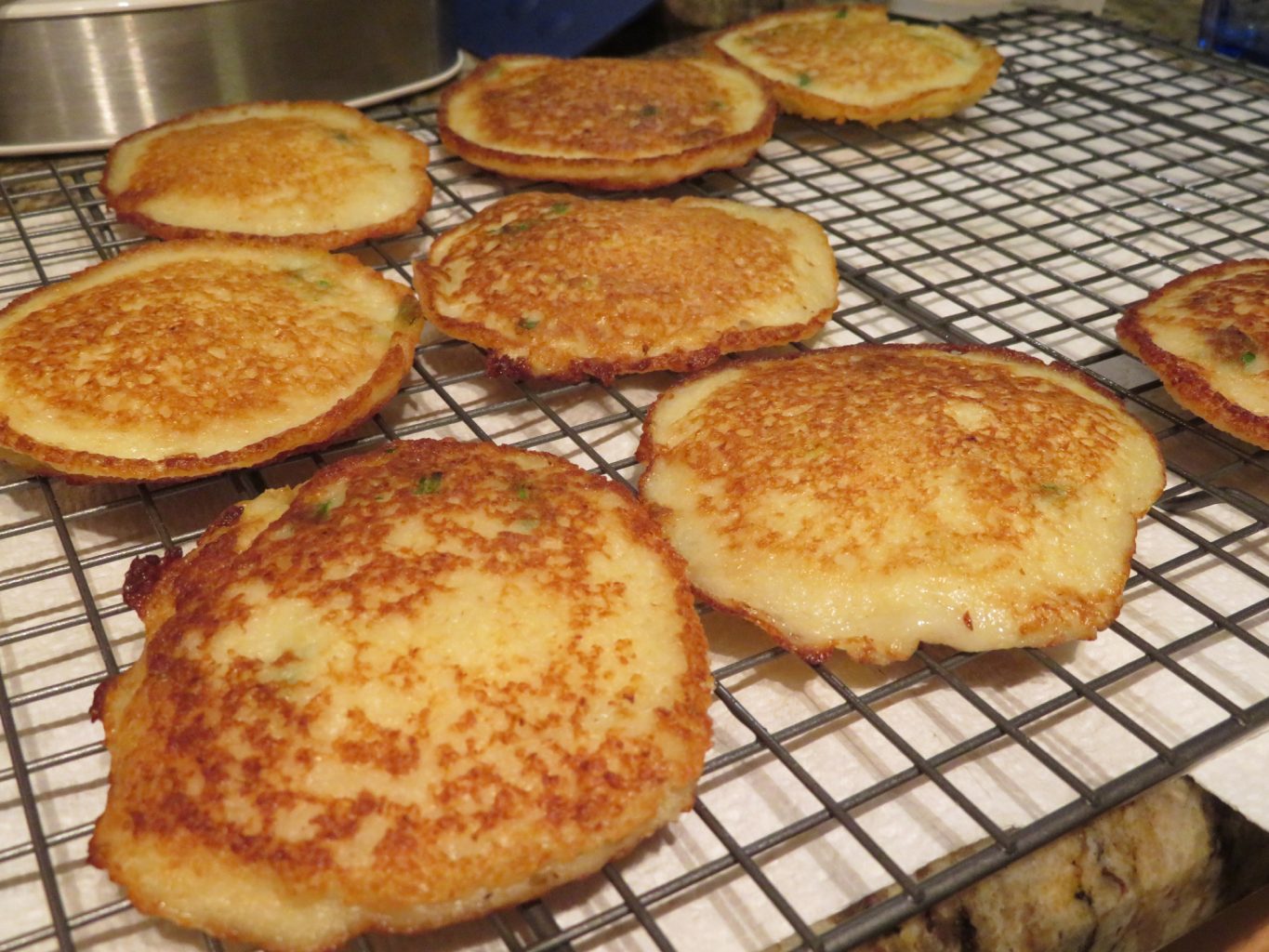 Jacques Pépin Criques Potato Pancakes via the Food Processor